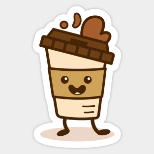 Caffeine Happy Sticker